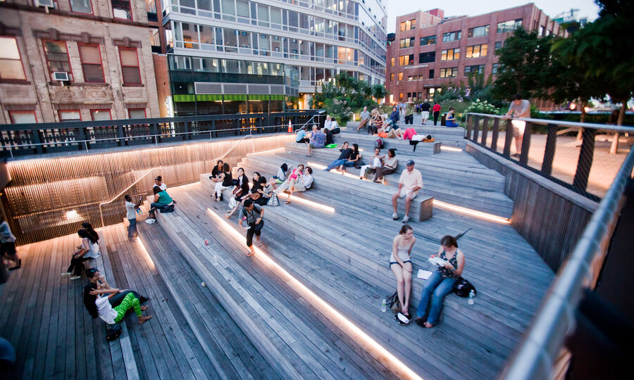 high line new york in summer high line new york in summer